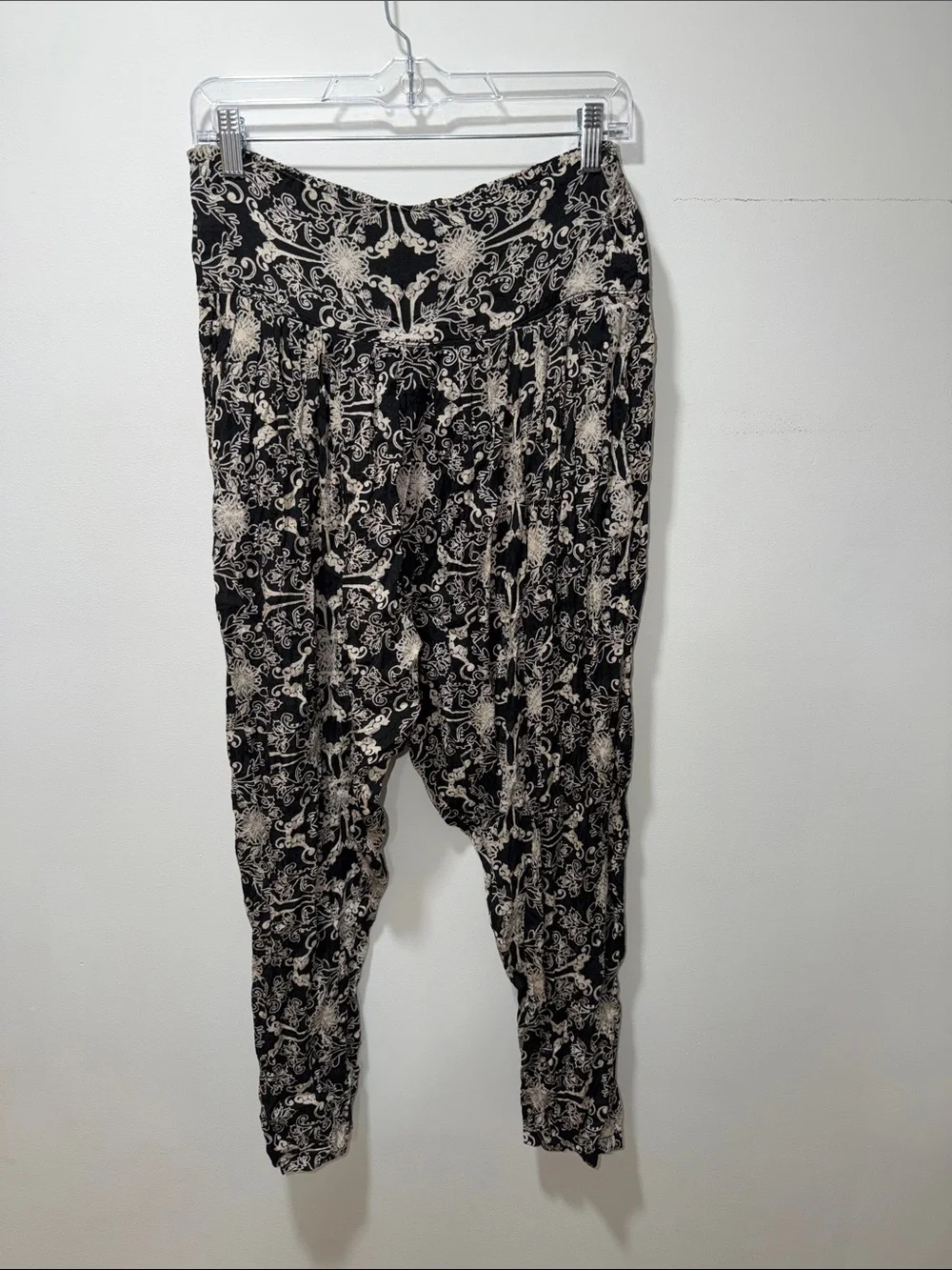 Free People Casablanca Printed Harem Pants Artsy S Boho Stretch Lightweight‎